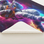 Couverture Sherpa Symphonie du vide | Astronaute de Neon Cyberpunk (3/4)