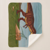 Couverture Sherpa T-Rex et Velociraptor (Devant)
