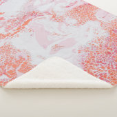 Couverture Sherpa Tableau abstrait bleu et blanc (3/4)