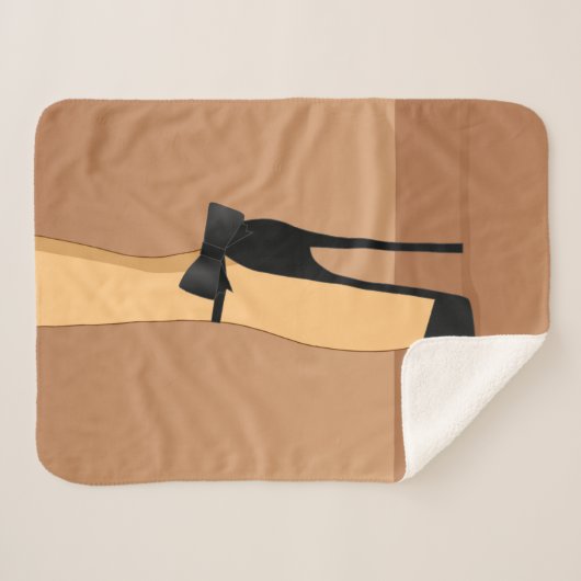 Couverture Sherpa talons noirs hauts (Devant (Horizontal))