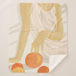 Couverture Sherpa Tangerine Grace