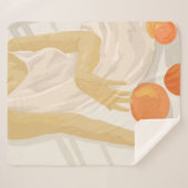 Couverture Sherpa Tangerine Grace (Devant (Horizontal))