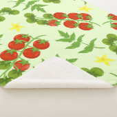 Couverture Sherpa Tango de tomate : Impression végétale Vintage (3/4)
