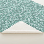 Couverture Sherpa Tantalisation en turquoise (3/4)
