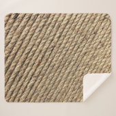 Couverture Sherpa Tapis en osier Brown (Devant (Horizontal))