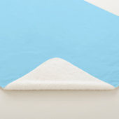 Couverture Sherpa Tapis en tissu bleu clair (3/4)