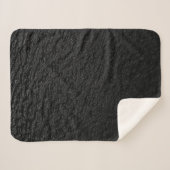 Couverture Sherpa Tapis noir et gris (Devant (Horizontal))