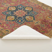 Couverture Sherpa Tapis rouge or Kashan tapis Perse Asiatique (3/4)