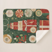 Couverture Sherpa Tapisserie Abstraite à marée haute (Devant (Horizontal))