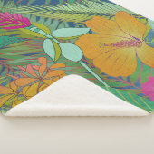 Couverture Sherpa Tapisserie tropicale II (3/4)