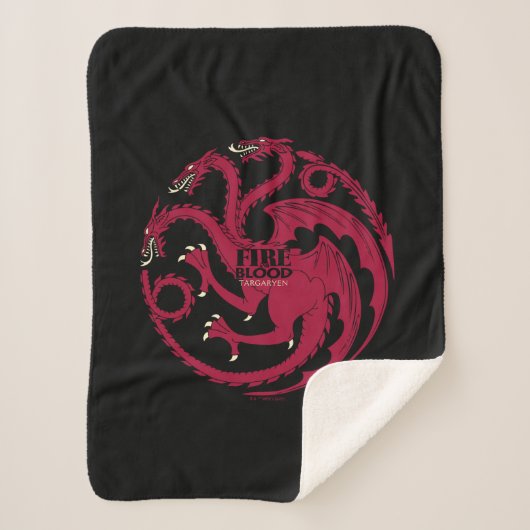 Couverture Sherpa Targaryen Sigil - Feu et Sang (Devant)