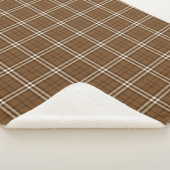 Couverture Sherpa Tartan Brown (3/4)