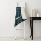 Couverture Sherpa Tartan Clan Gordon (En situation)