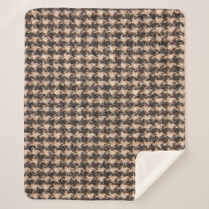 Couverture Sherpa Tartan Design Tissu Texture