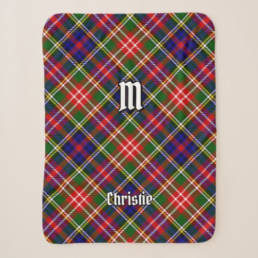 Couverture Sherpa Tartan du clan Christie (Devant)