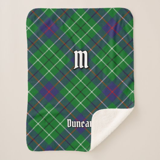 Couverture Sherpa Tartan du clan Duncan (Devant)