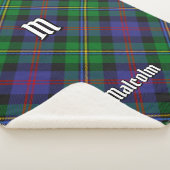 Couverture Sherpa Tartan du clan Malcolm (3/4)