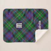 Couverture Sherpa Tartan du clan Malcolm (Devant (Horizontal))