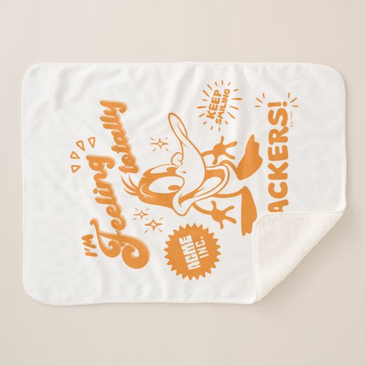 Couverture Sherpa Tasty Retro DAFFY DUCK™ (Devant (Horizontal))