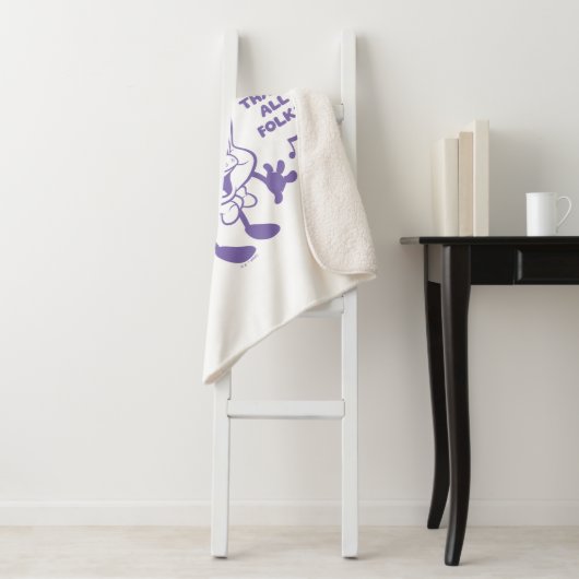 Couverture Sherpa Tasty Retro Porky Pig (En situation)