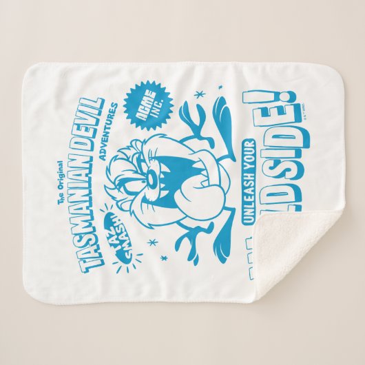 Couverture Sherpa Tasty Retro TAZ™ (Devant (Horizontal))