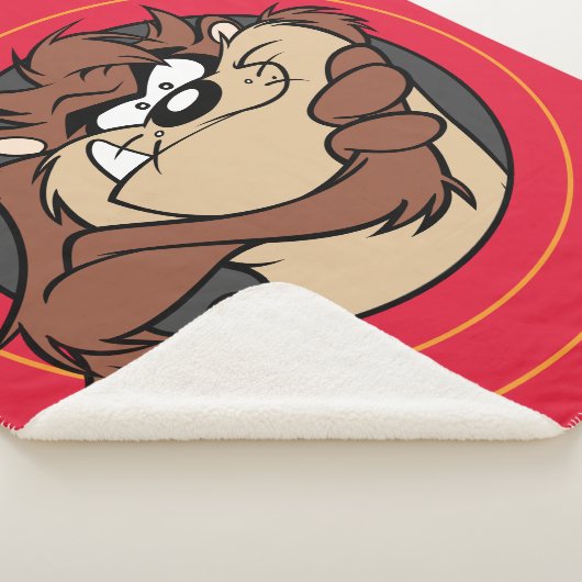 Couverture Sherpa TAZ™ à travers les cercles LOONEY TUNES™ (3/4)