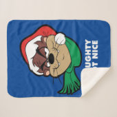 Couverture Sherpa TAZ™ "Naughty Not Nice" (Devant (Horizontal))