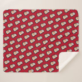 Couverture Sherpa Tchaïkovski rouge foncé (Devant (Horizontal))