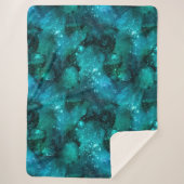 Couverture Sherpa Teal Galaxy Series Design 6 (Devant)