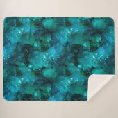 Couverture Sherpa Teal Galaxy Series Design 6 (Devant (Horizontal))