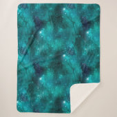 Couverture Sherpa Teal Galaxy Series Design 8 (Devant)