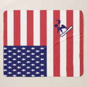 Couverture Sherpa Team Snowboard USA (Devant (Horizontal))