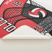 Couverture Sherpa Team Volleyball 🏐 Sport Rouge, Blanc et Noir (3/4)