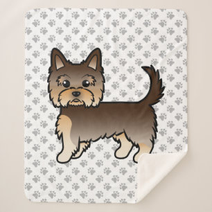Couverture Sherpa Teckels Yorkshire Terrier Chien de Dessin Animé &