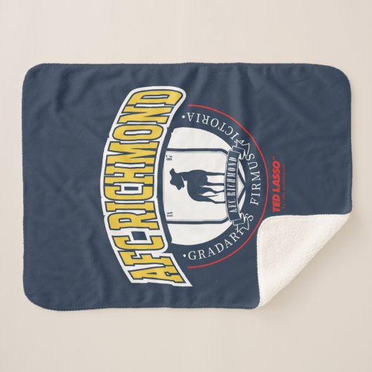 Couverture Sherpa Ted Lasso | AFC Richmond Athletic Circle Badge (Devant (Horizontal))