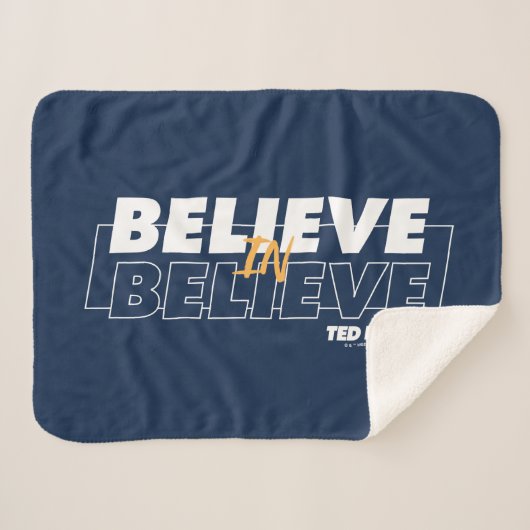 Couverture Sherpa Ted Lasso | Believe in Believe (Devant (Horizontal))