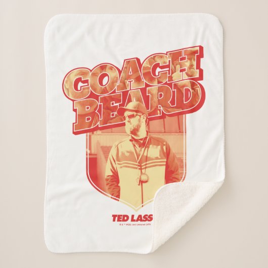 Couverture Sherpa Ted Lasso | Coach Beard Badge (Devant)