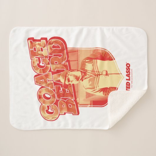 Couverture Sherpa Ted Lasso | Coach Beard Badge (Devant (Horizontal))