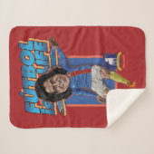 Couverture Sherpa Ted Lasso | Dani Rojas Bobblehad (Devant (Horizontal))