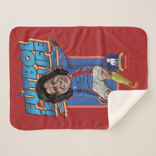 Couverture Sherpa Ted Lasso | Dani Rojas Bobblehad (Devant (Horizontal))