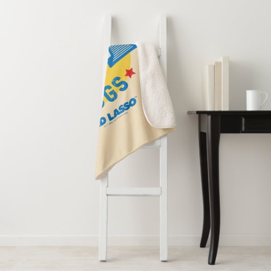 Couverture Sherpa Ted Lasso | Diamond Chiens Pennant Graphisme (En situation)