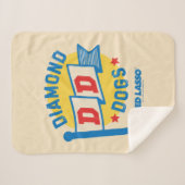 Couverture Sherpa Ted Lasso | Diamond Chiens Pennant Graphisme (Devant (Horizontal))
