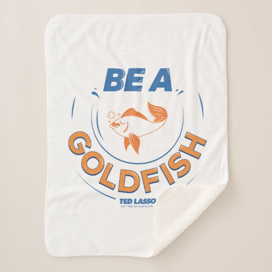 Couverture Sherpa Ted Lasso | Être un poisson d'or (Devant)