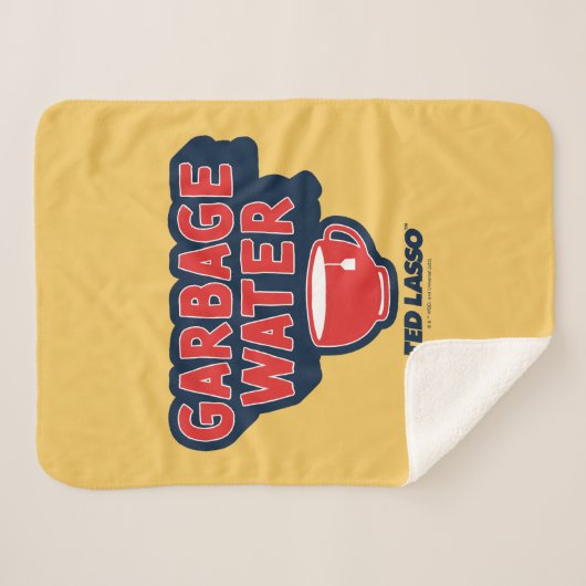 Couverture Sherpa Ted Lasso | Garbage Water Tea Graphic (Devant (Horizontal))