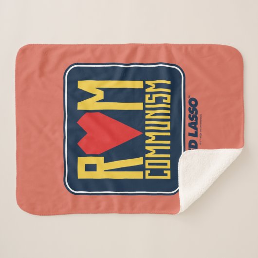 Couverture Sherpa Ted Lasso | Graphique du communisme rom (Devant (Horizontal))