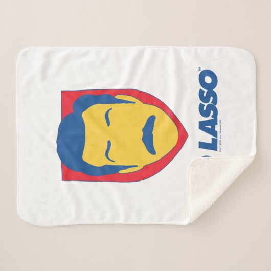 Couverture Sherpa Ted Lasso | Icône face (Devant (Horizontal))