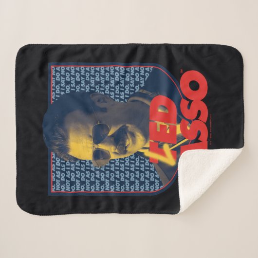 Couverture Sherpa Ted Lasso | Insigne Led Tasso (Devant (Horizontal))