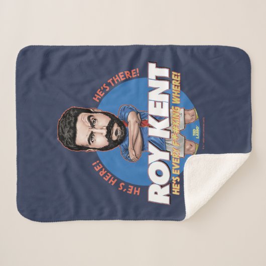Couverture Sherpa Ted Lasso | Roy Kent Bobblehead (Devant (Horizontal))