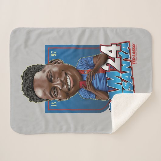 Couverture Sherpa Ted Lasso | Sam Obisanya Bobblehead (Devant (Horizontal))