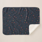 Couverture Sherpa Ted Lasso | Tea et biscuit Icon Toss Motif (Devant (Horizontal))